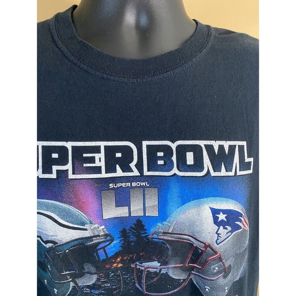 NFL Super Bowl 52 Eagles Vs Patriots Graphic Print Gildan T Shirt Size L - Picture 5 of 16
